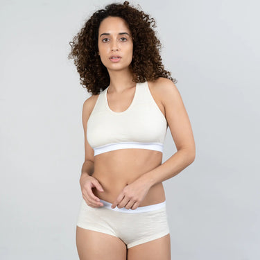 womens functional sports bra ultralight color Undyed